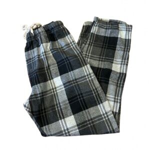 Ashford Brooks Men’s Plaid Lounge Pants with Drawstring Size Large